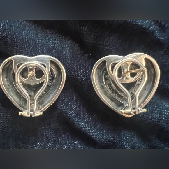 David Yurman Thoroughbred Heart Button Earrings - Picture 3 of 8